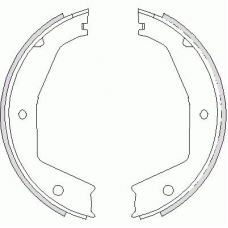 Z4743.00 WOKING Комплект тормозных колодок, стояночная тормозная с