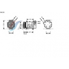 CNK238 AVA Компрессор, кондиционер