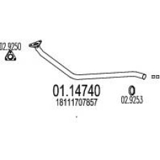 01.14740 MTS Труба выхлопного газа