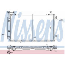 62955 NISSENS Радиатор, охлаждение двигателя