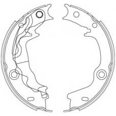 4676.00 REMSA Комплект тормозных колодок, стояночная тормозная с