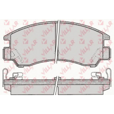 626.0047 VILLAR Комплект тормозных колодок, дисковый тормоз
