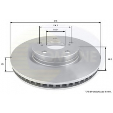 ADC01136V COMLINE Тормозной диск
