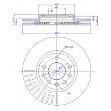 142.1341 CAR Тормозной диск