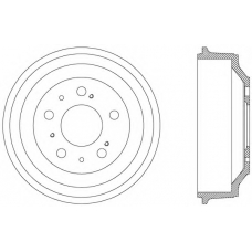 BAD9024.10 OPEN PARTS Тормозной барабан