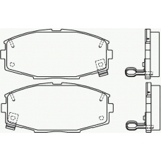 P 83 020 BREMBO Комплект тормозных колодок, дисковый тормоз