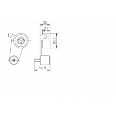 TKR 9930 TIMKEN Натяжной ролик, ремень грм