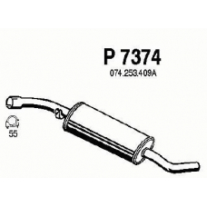 P7374 FENNO Средний глушитель выхлопных газов