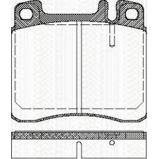 8110 23002 TRISCAN Комплект тормозных колодок, дисковый тормоз