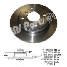 IBP-1404 IPS Parts Тормозной диск