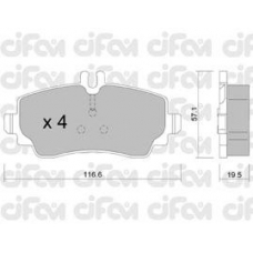 822-310-1 CIFAM Комплект тормозных колодок, дисковый тормоз