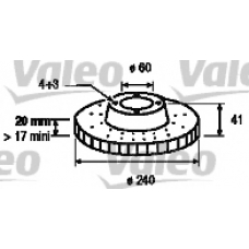 186790 VALEO Тормозной диск