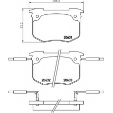 8DB 355 018-901 HELLA Комплект тормозных колодок, дисковый тормоз
