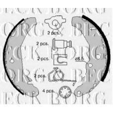 BBS6157 BORG & BECK Комплект тормозных колодок