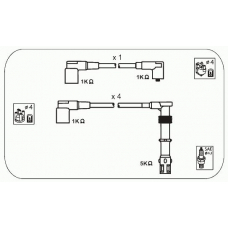 ABM52 JANMOR Комплект проводов зажигания