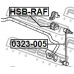 HSB-RAF FEBEST Опора, стабилизатор