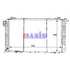 070820N AKS DASIS Радиатор, охлаждение двигателя