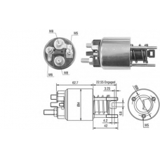 940113050423 MAGNETI MARELLI Тяговое реле, стартер