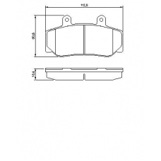 0 986 460 961 BOSCH Комплект тормозных колодок, дисковый тормоз