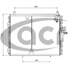 300030 ACR Конденсатор, кондиционер