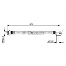 1 987 481 231 BOSCH Тормозной шланг