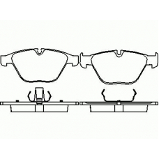 P 06 031 BREMBO Комплект тормозных колодок, дисковый тормоз