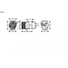 FDK416 AVA Компрессор, кондиционер