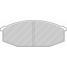 FVR215 FERODO Комплект тормозных колодок, дисковый тормоз