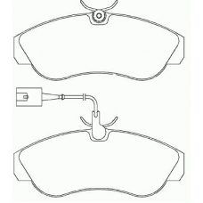 P 23 084 BREMBO Комплект тормозных колодок, дисковый тормоз