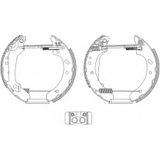 8DB 355 004-411 HELLA PAGID Комплект тормозных колодок