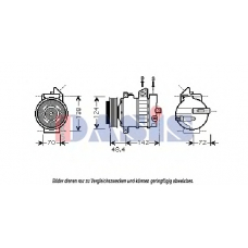 851854N AKS DASIS Компрессор, кондиционер