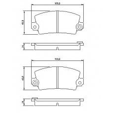 0 986 461 396 BOSCH Комплект тормозных колодок, дисковый тормоз