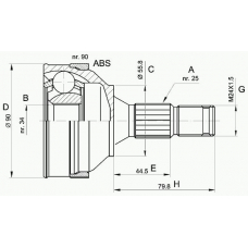 CVJ5138.10 OPEN PARTS Шарнирный комплект, приводной вал