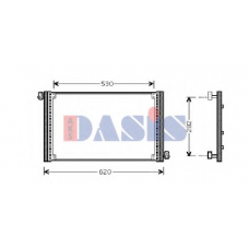 082032N AKS DASIS Конденсатор, кондиционер