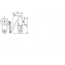 TKR 9152 TIMKEN Натяжной ролик, поликлиновой  ремень