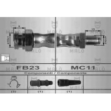 8430 Malo Тормозной шланг