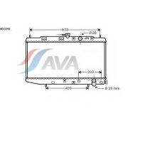 HD2048 AVA Радиатор, охлаждение двигателя