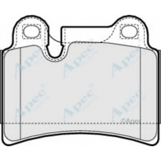 PAD1569 APEC Комплект тормозных колодок, дисковый тормоз