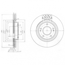 BG4034 DELPHI Тормозной диск