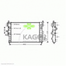 31-0642 KAGER Радиатор, охлаждение двигателя