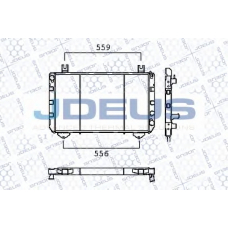 RA0120201 JDEUS Радиатор, охлаждение двигателя