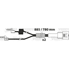 882341 VALEO Указатель износа, накладка тормозной колодки