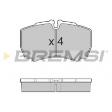 BP3025 BREMSI Комплект тормозных колодок, дисковый тормоз