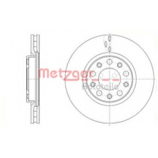 6110661 METZGER Тормозной диск