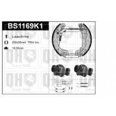 BS1169K1 QUINTON HAZELL Комплект тормозов, барабанный тормозной механизм