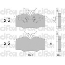 822-537-0 CIFAM Комплект тормозных колодок, дисковый тормоз