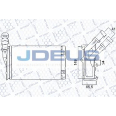 207M12 JDEUS Теплообменник, отопление салона