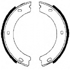 BBF877 QUINTON HAZELL Комплект тормозных колодок, стояночная тормозная с
