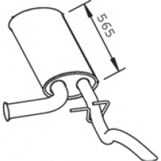 66333 DINEX Глушитель выхлопных газов конечный