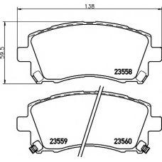 8DB 355 017-291 HELLA PAGID Комплект тормозных колодок, дисковый тормоз